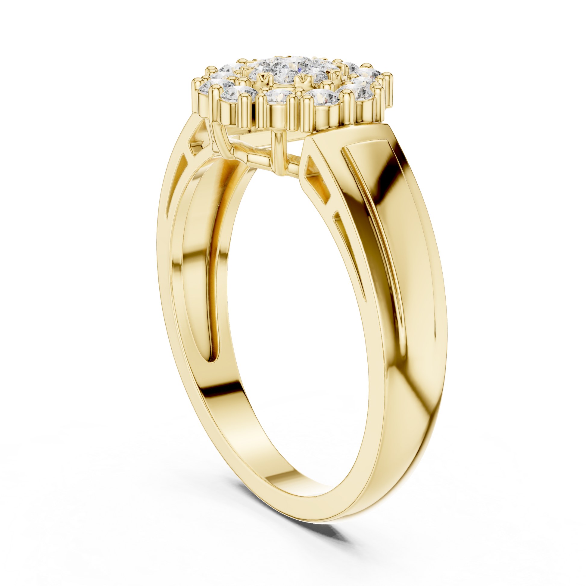 Round Halo Lab Grown Diamond Ring