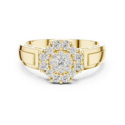 Round Halo Lab Grown Diamond Ring