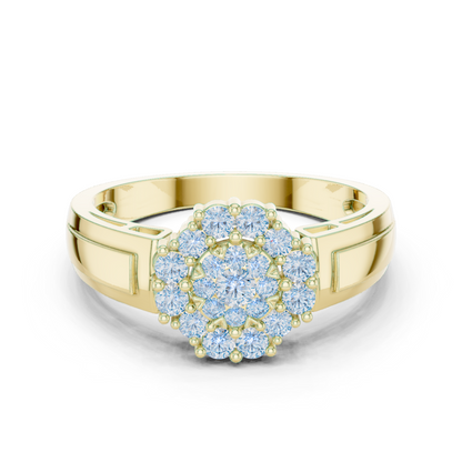 Round Halo Lab Grown Diamond Ring