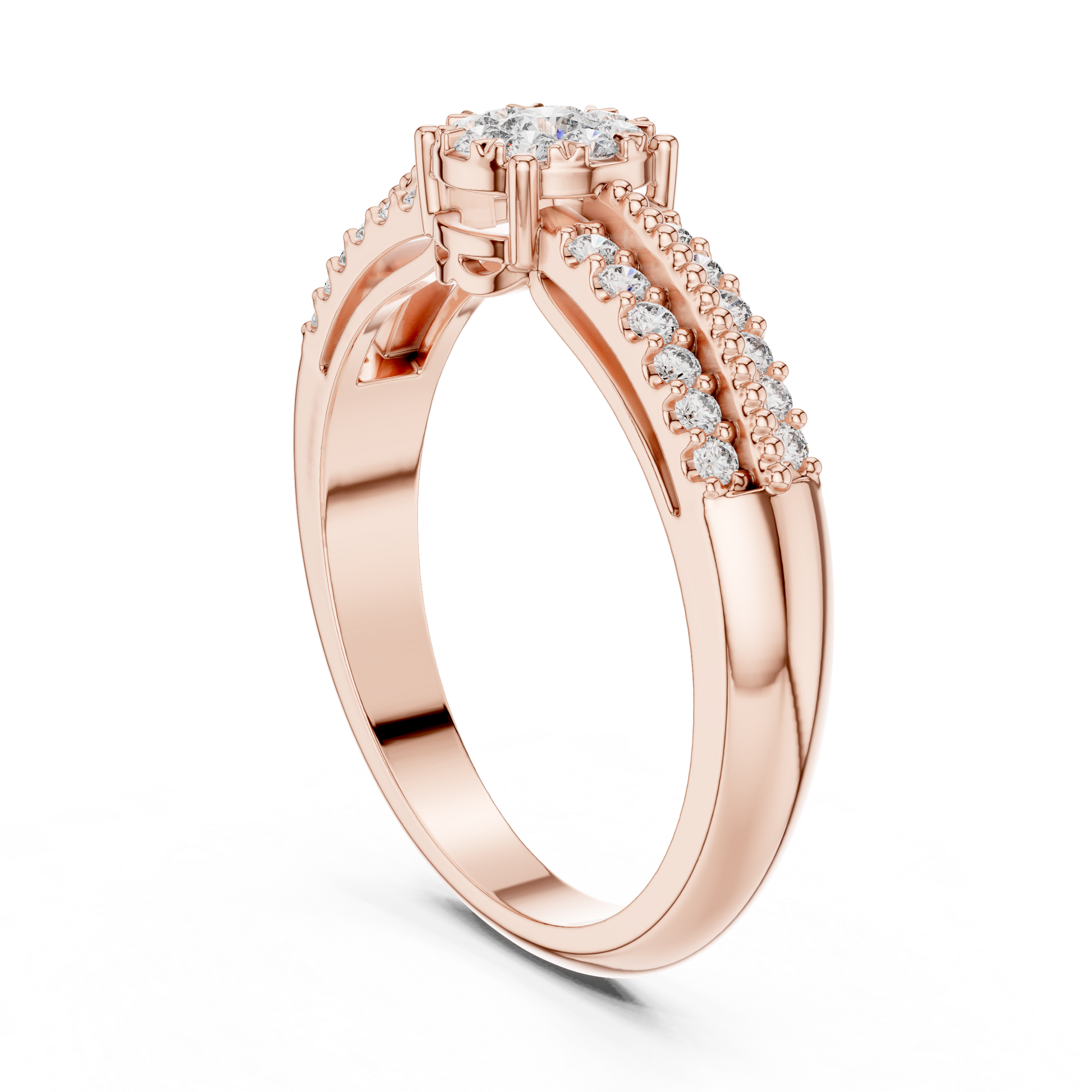 Round Halo Lab Grown Diamond Ring