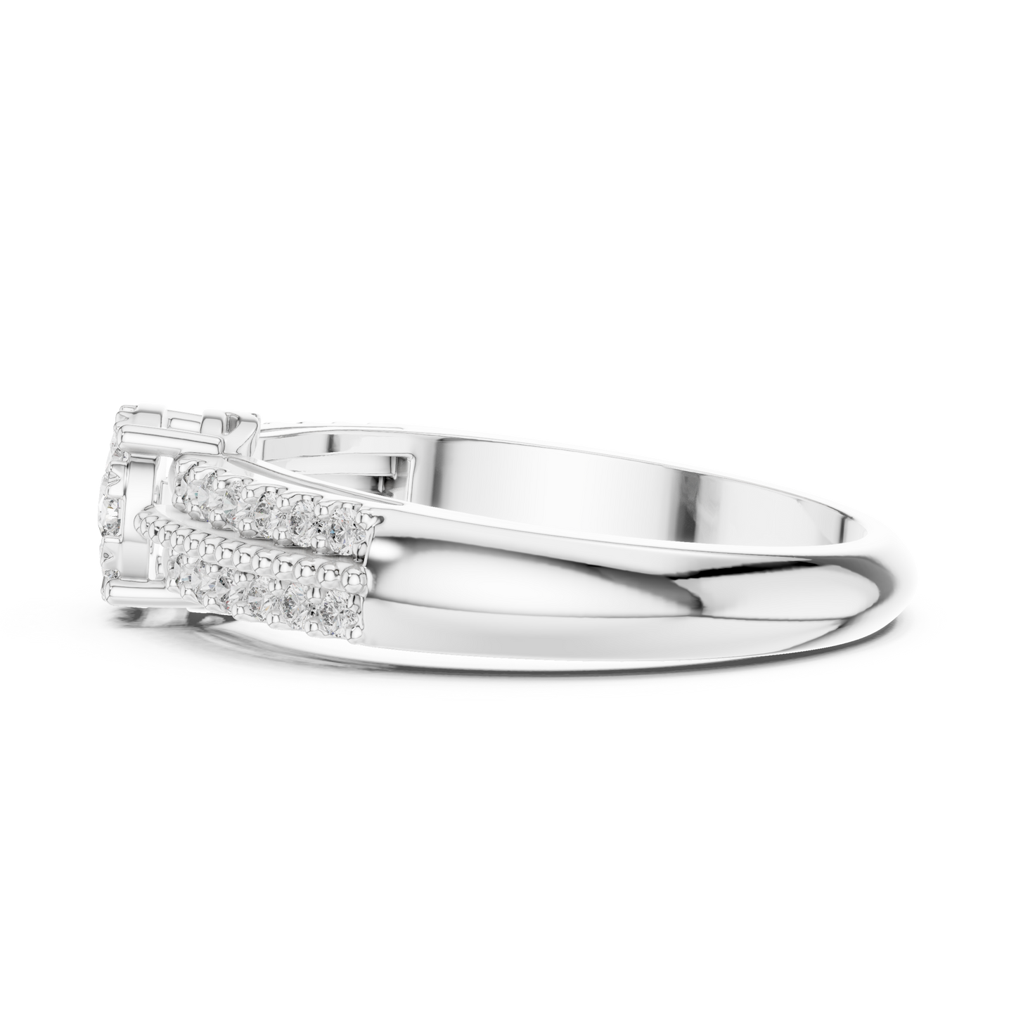 Round Halo Lab Grown Diamond Ring