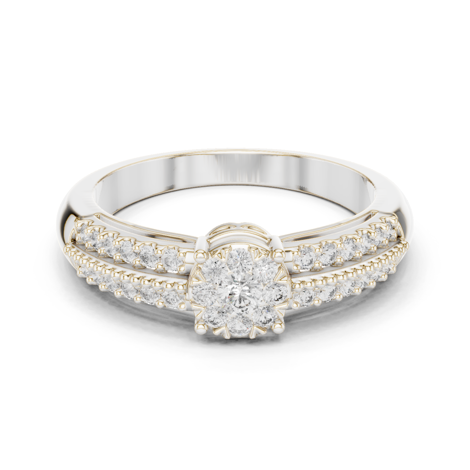 Round Halo Lab Grown Diamond Ring