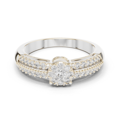 Round Halo Lab Grown Diamond Ring