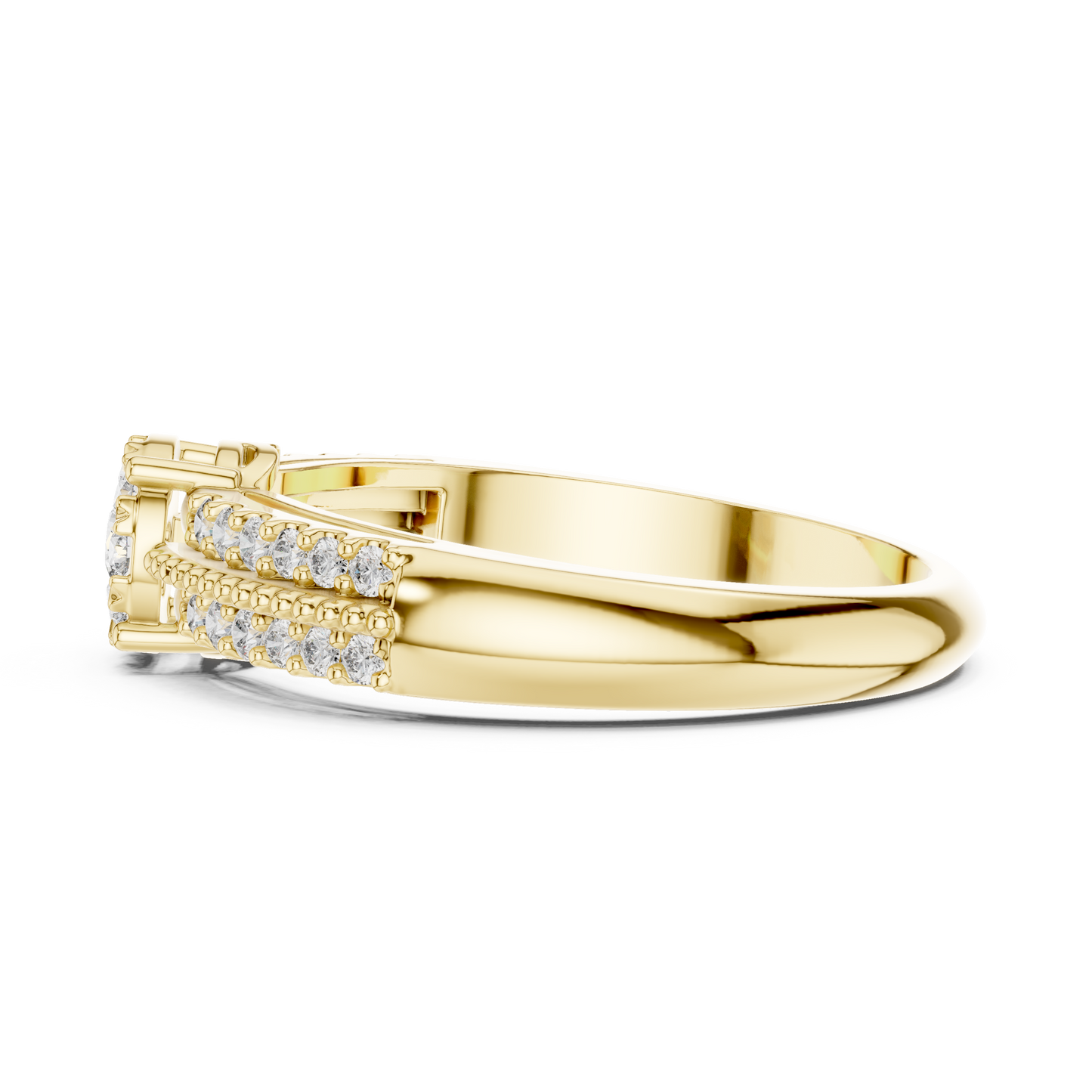 Round Halo Lab Grown Diamond Ring