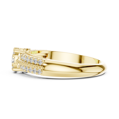 Round Halo Lab Grown Diamond Ring