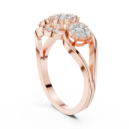 Round Halo Lab Grown Diamond Ring