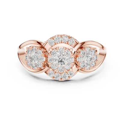 Round Halo Lab Grown Diamond Ring
