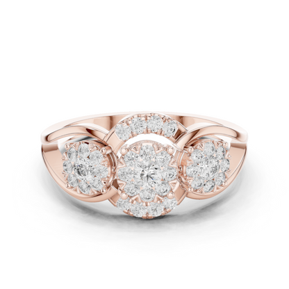 Round Halo Lab Grown Diamond Ring