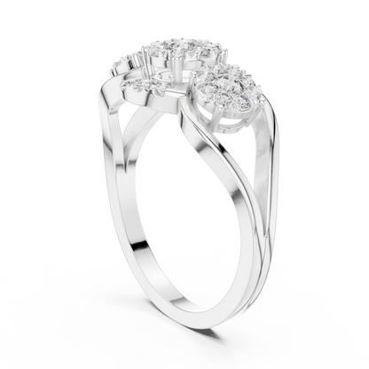 Round Halo Lab Grown Diamond Ring