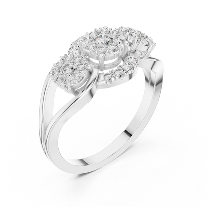 Round Halo Lab Grown Diamond Ring