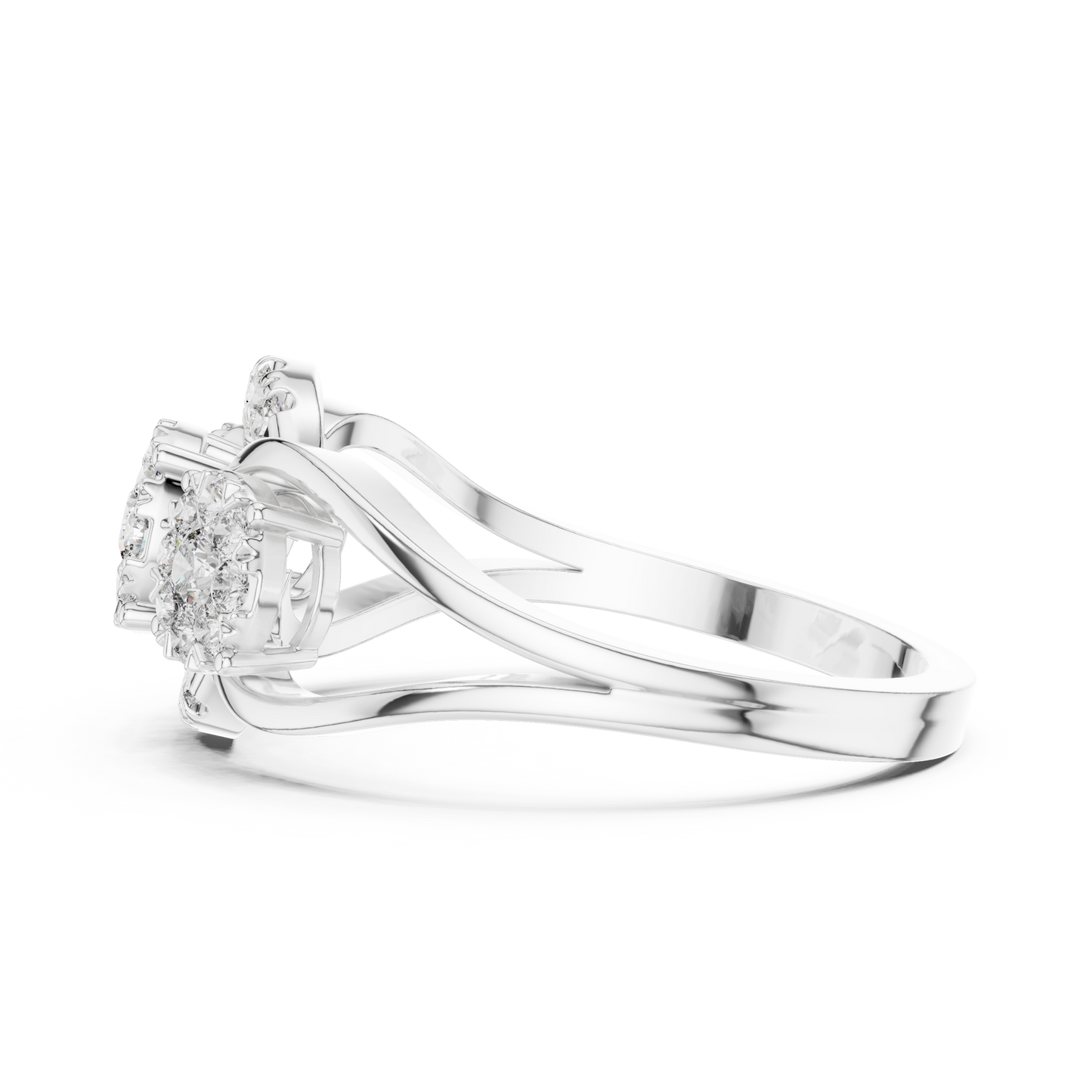 Round Halo Lab Grown Diamond Ring