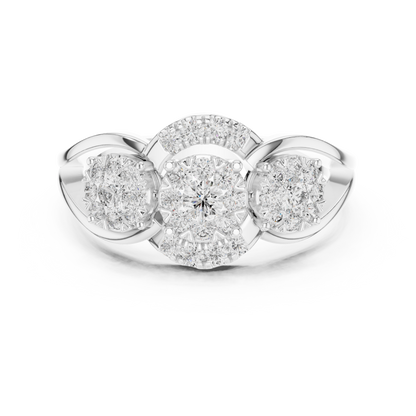 Round Halo Lab Grown Diamond Ring