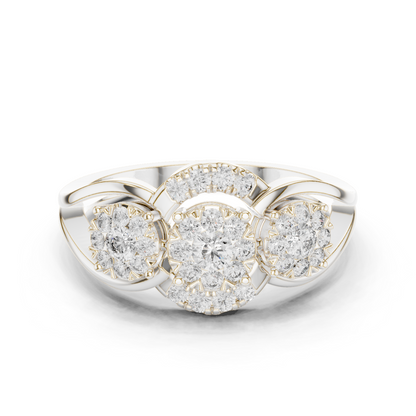 Round Halo Lab Grown Diamond Ring