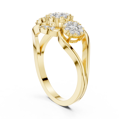 Round Halo Lab Grown Diamond Ring