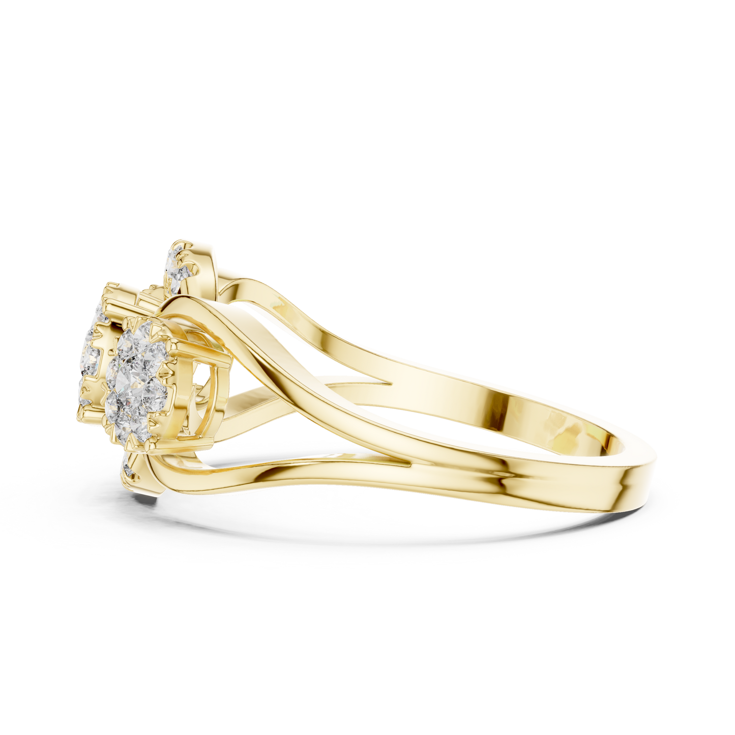 Round Halo Lab Grown Diamond Ring