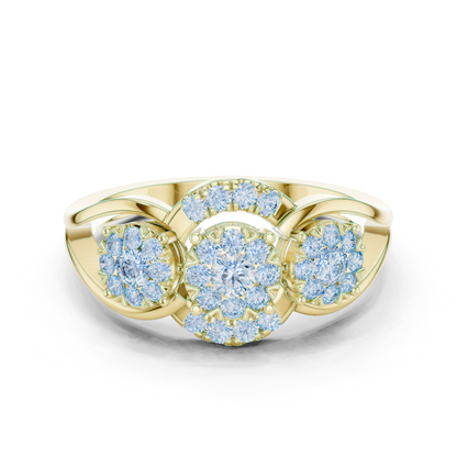 Round Halo Lab Grown Diamond Ring