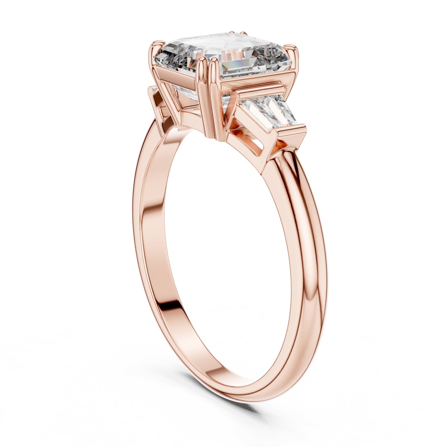 Mixed Shape Lab Grown Diamond Three Stone Ring