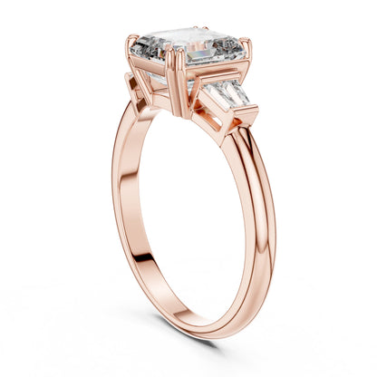 Mixed Shape Lab Grown Diamond Three Stone Ring