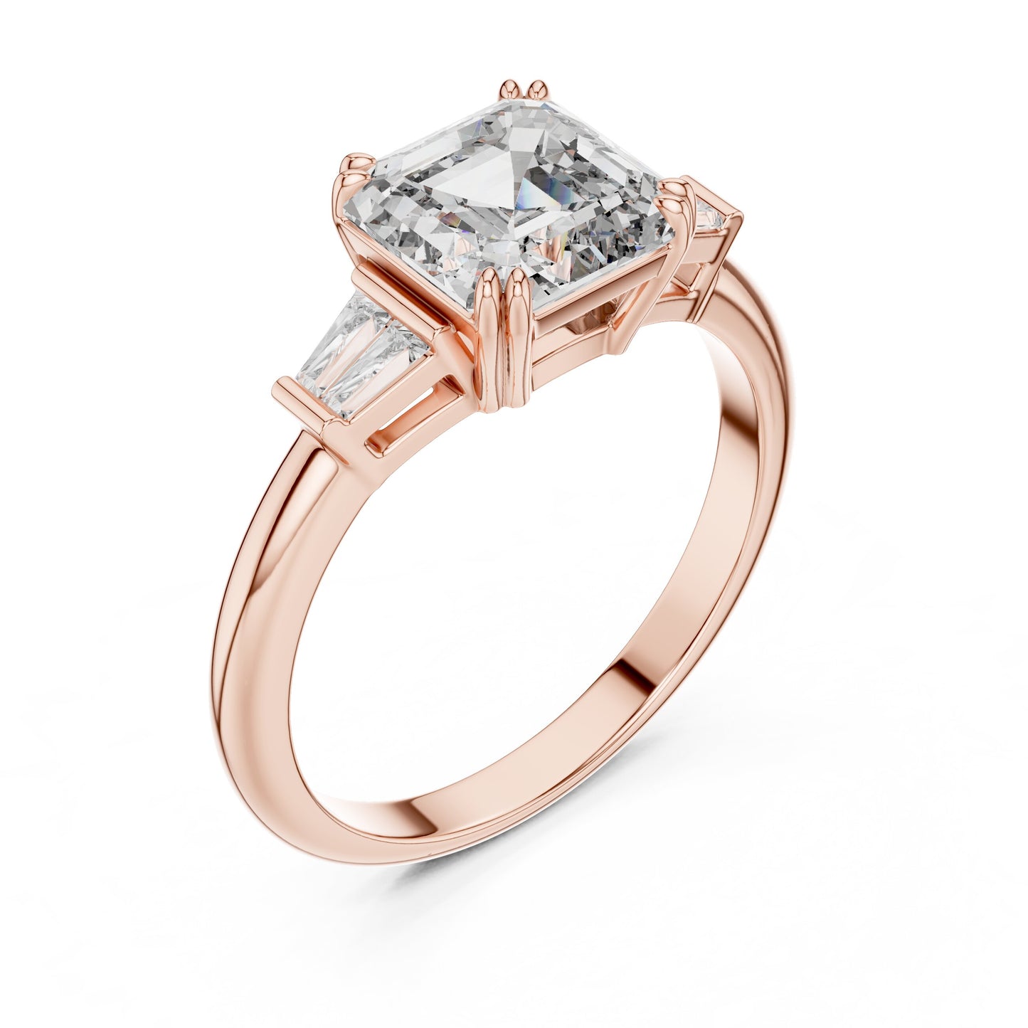 Mixed Shape Lab Grown Diamond Three Stone Ring