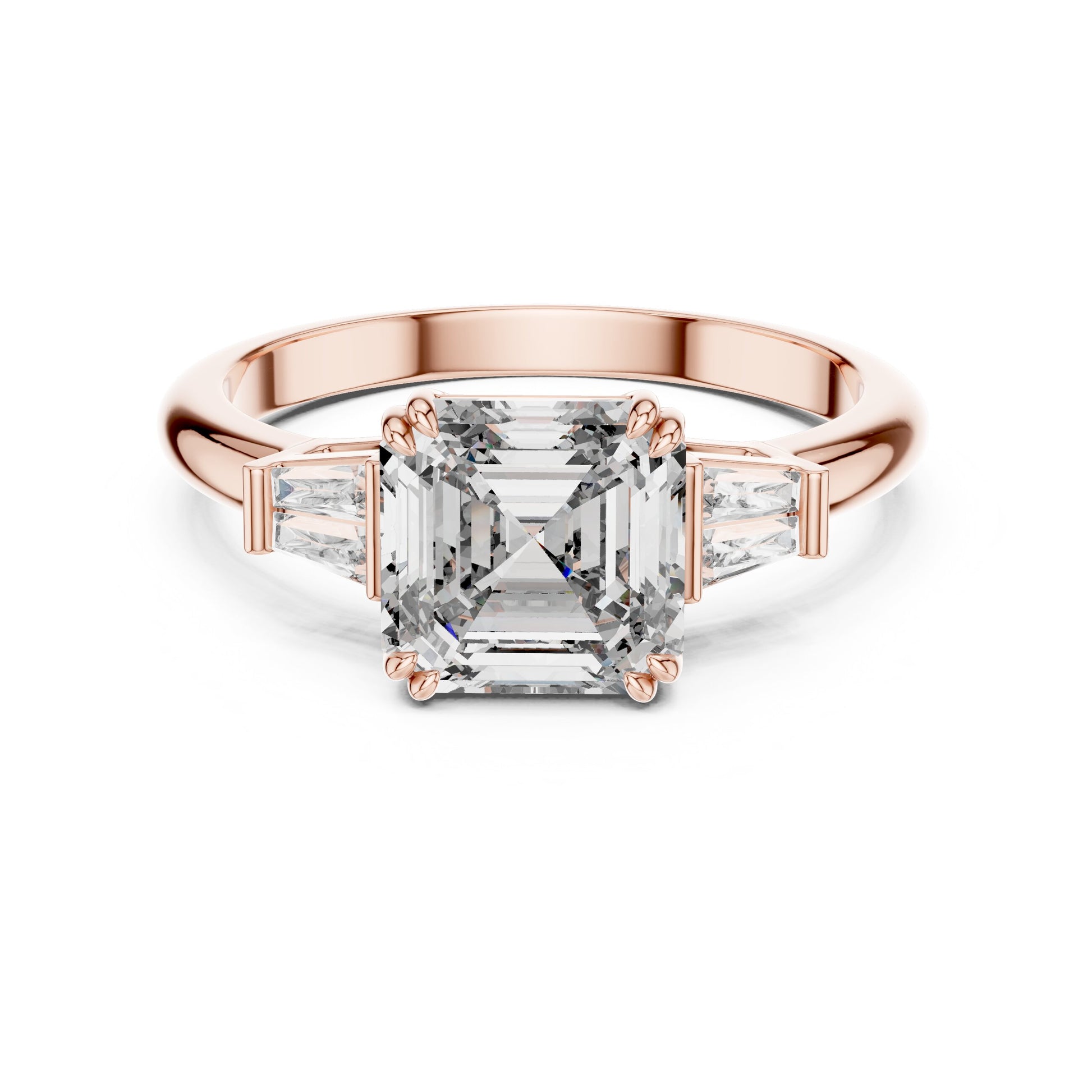 Mixed Shape Lab Grown Diamond Three Stone Ring