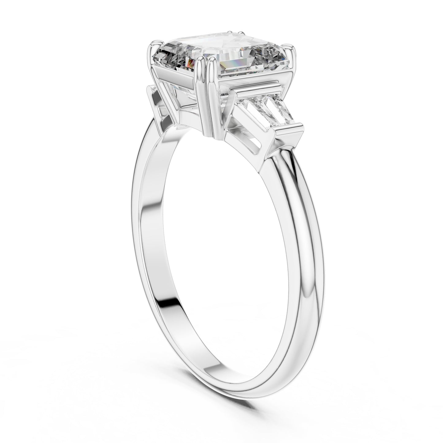 Mixed Shape Lab Grown Diamond Three Stone Ring