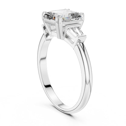 Mixed Shape Lab Grown Diamond Three Stone Ring
