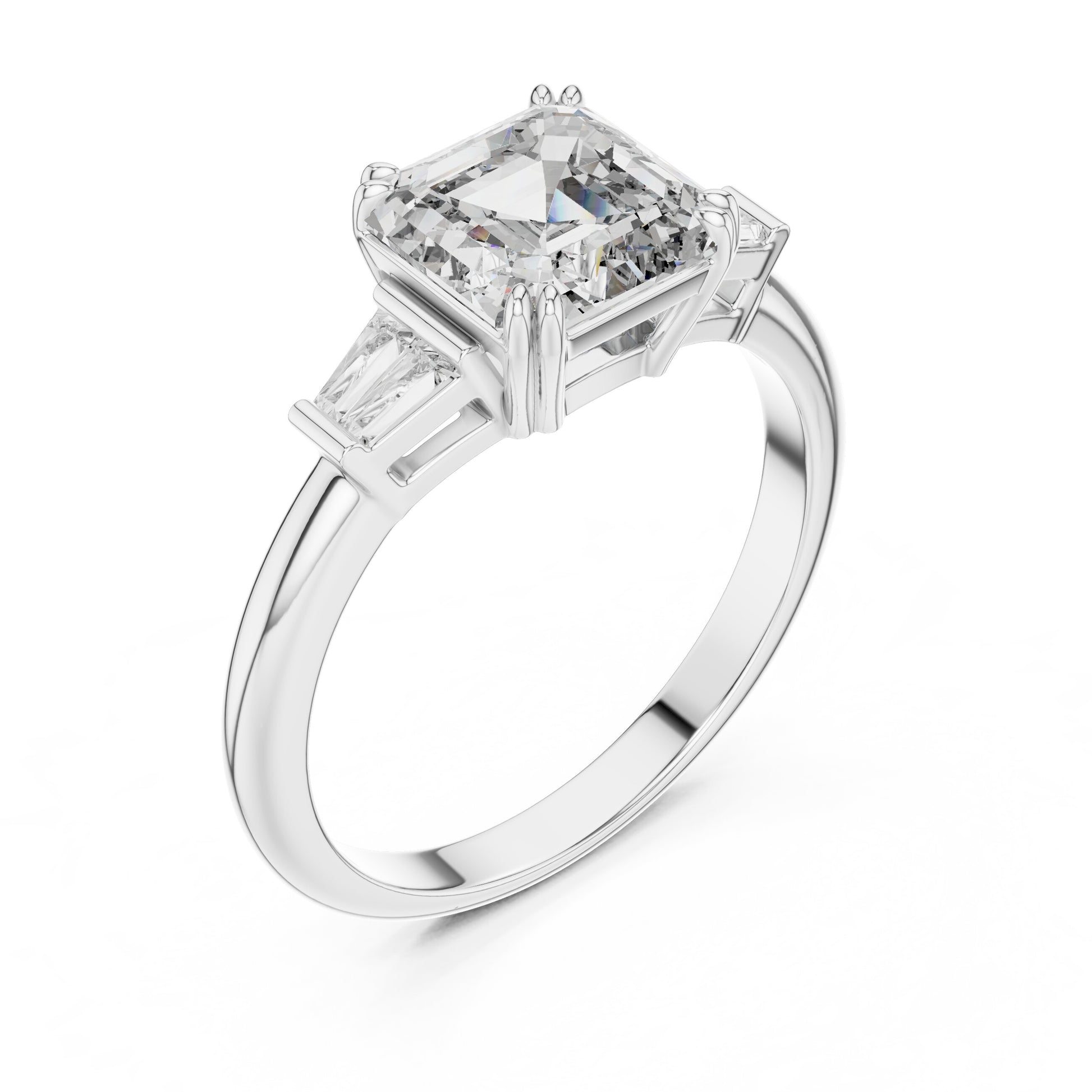 Mixed Shape Lab Grown Diamond Three Stone Ring
