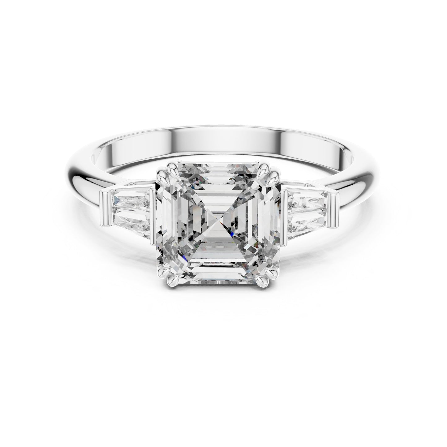 Mixed Shape Lab Grown Diamond Three Stone Ring
