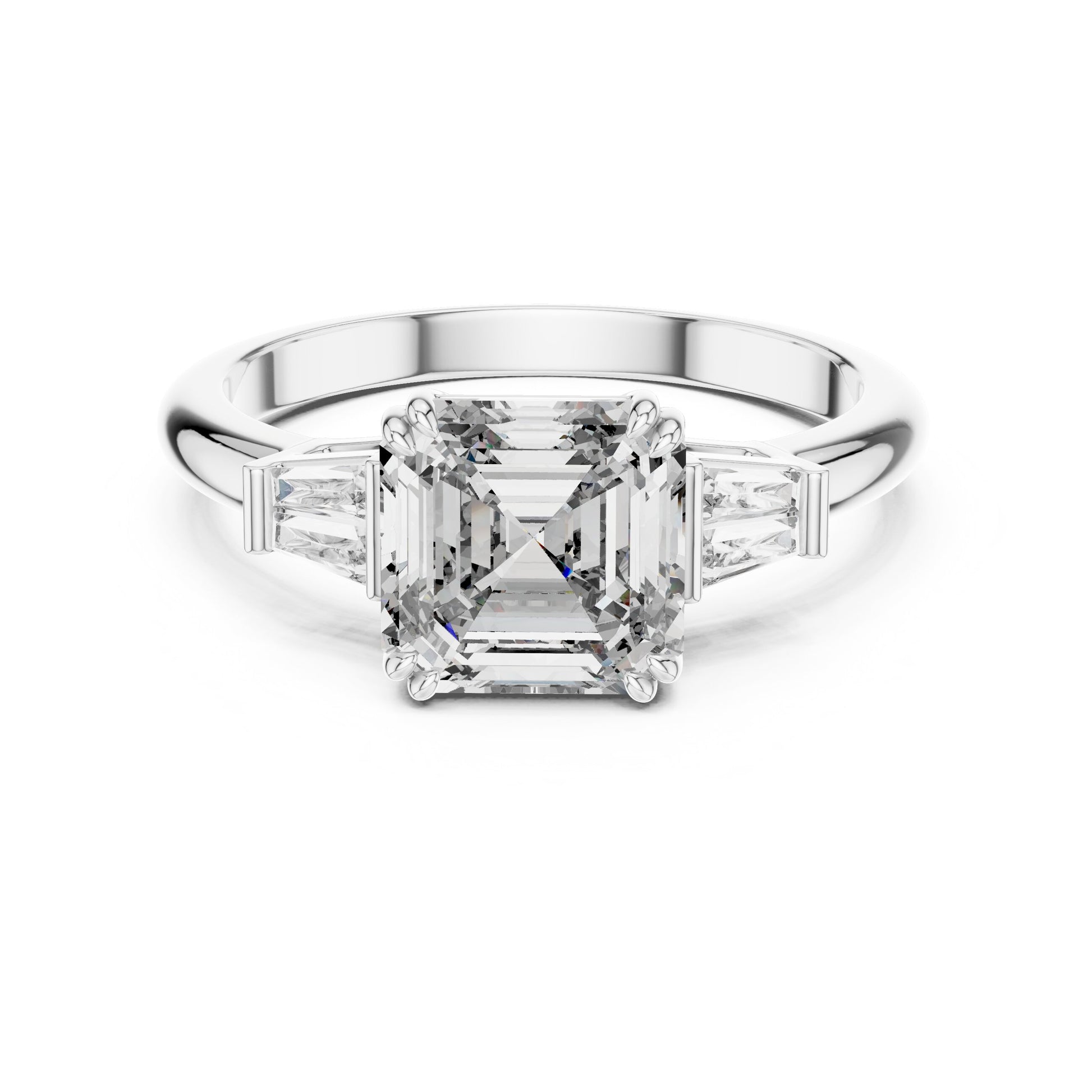 Mixed Shape Lab Grown Diamond Three Stone Ring