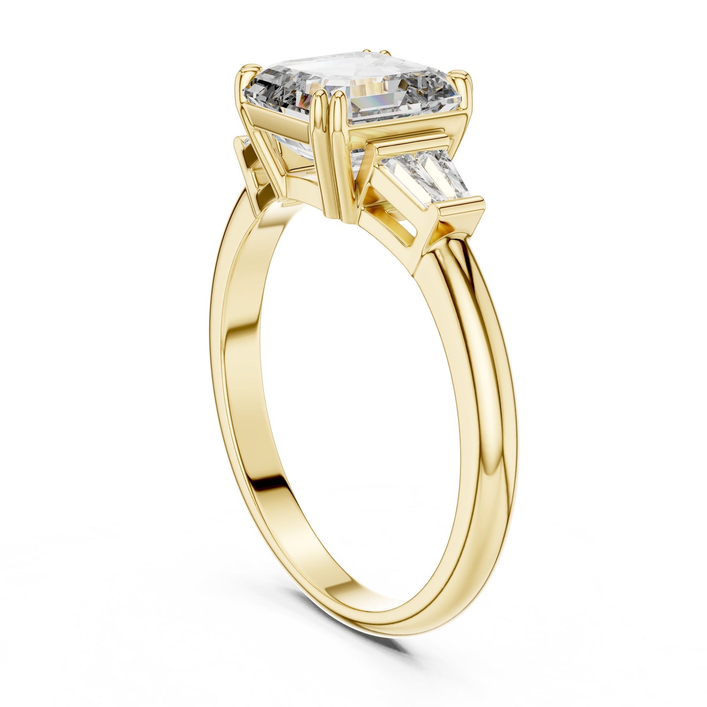 Mixed Shape Lab Grown Diamond Three Stone Ring