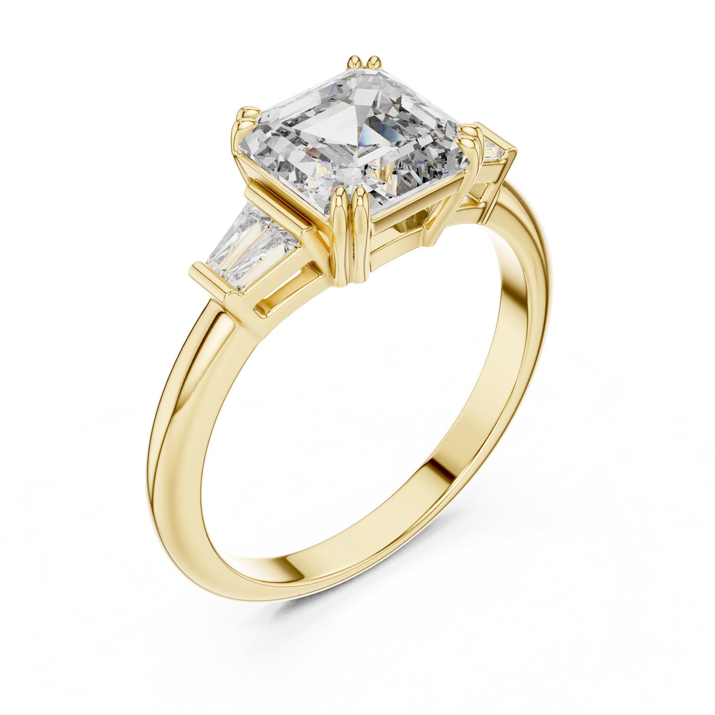 Mixed Shape Lab Grown Diamond Three Stone Ring