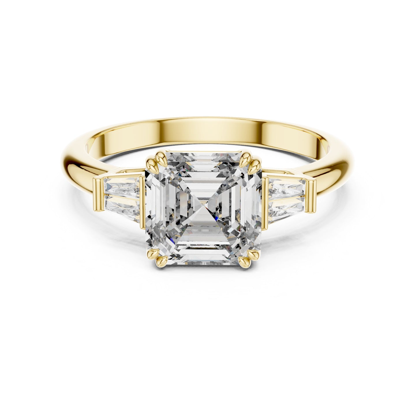 Mixed Shape Lab Grown Diamond Three Stone Ring