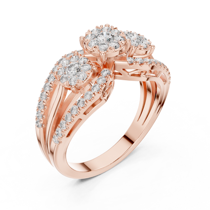 Round Halo Lab Grown Diamond Ring