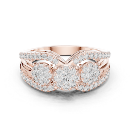 Round Halo Lab Grown Diamond Ring