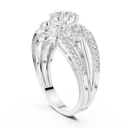 Round Halo Lab Grown Diamond Ring