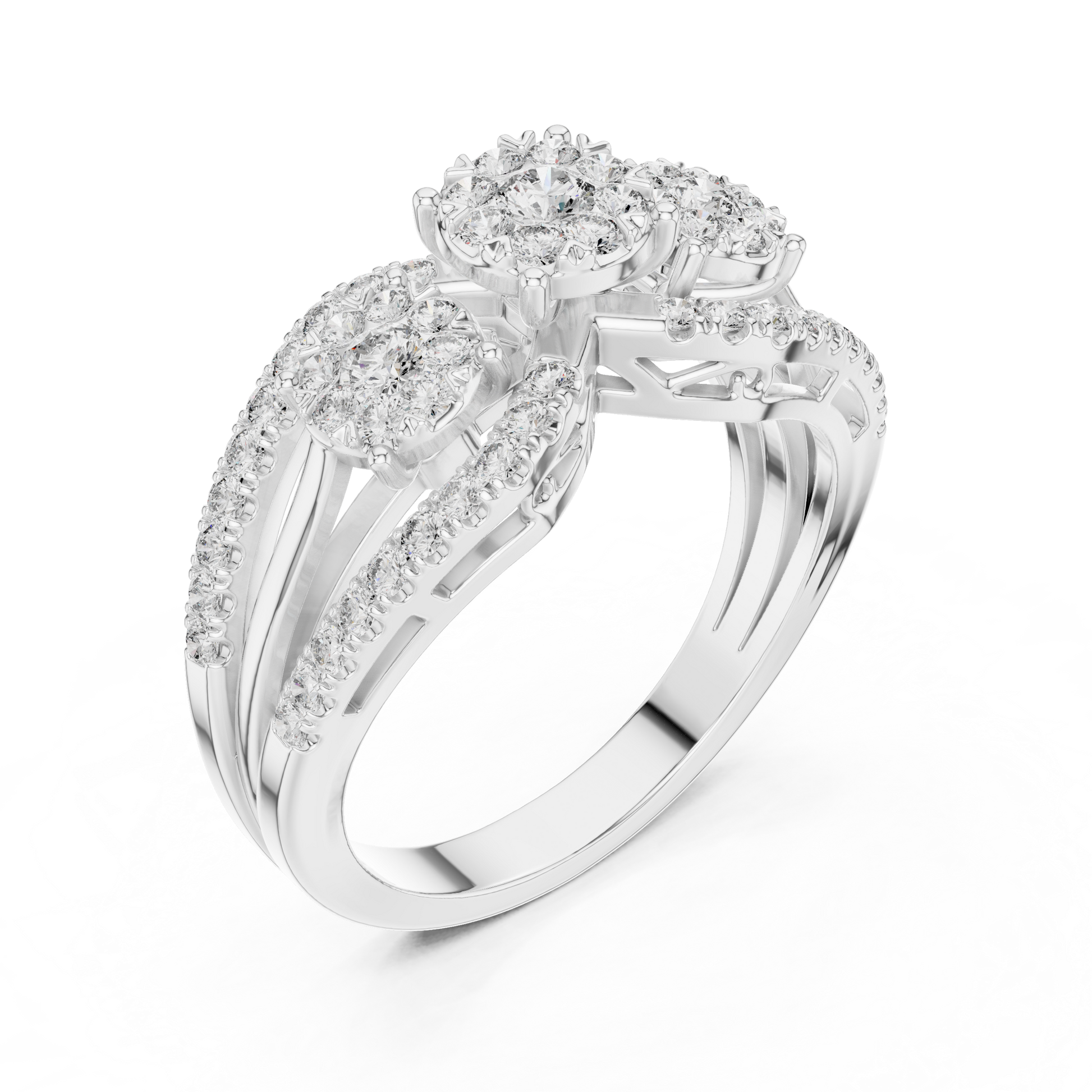 Round Halo Lab Grown Diamond Ring