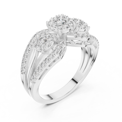Round Halo Lab Grown Diamond Ring