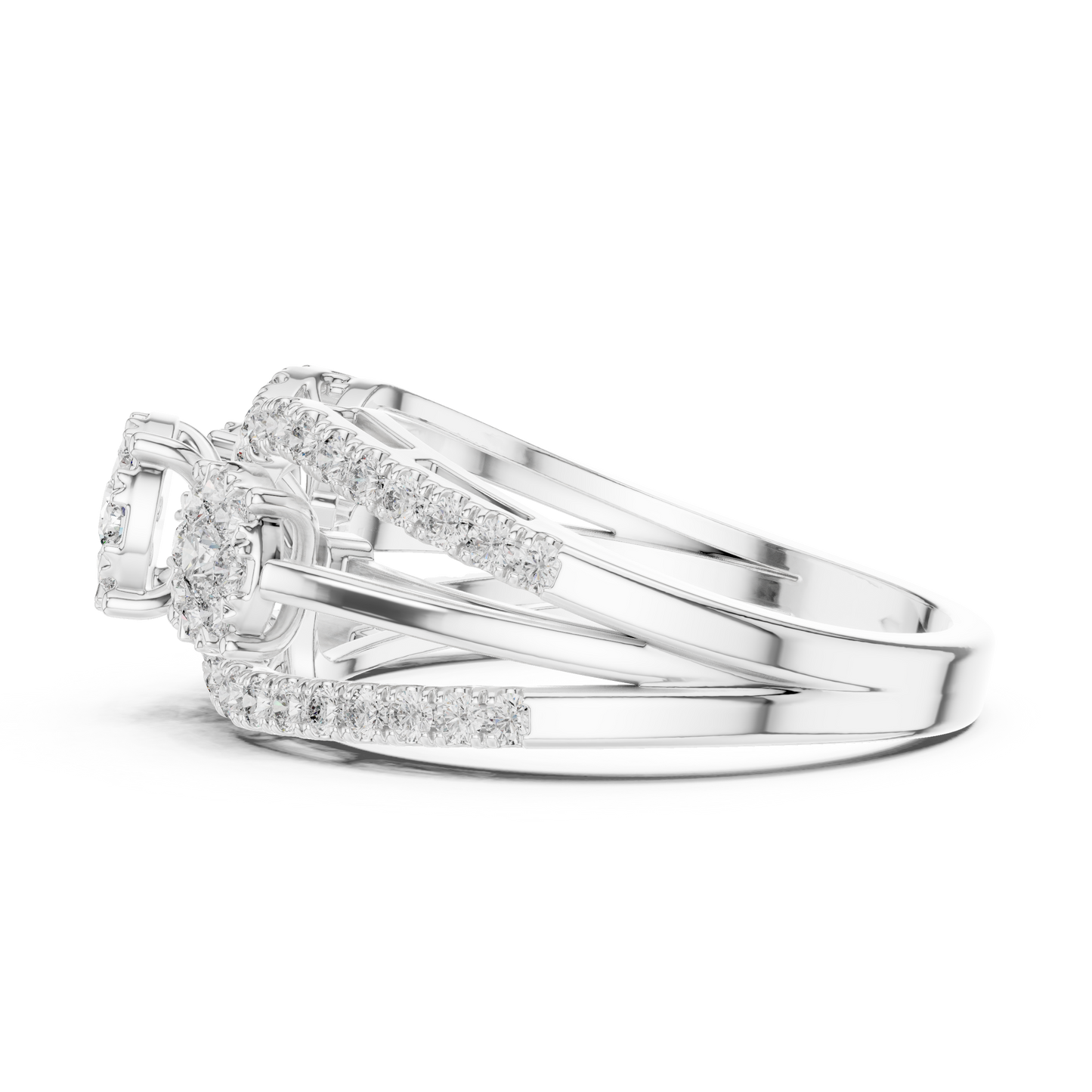 Round Halo Lab Grown Diamond Ring