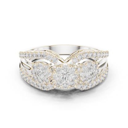 Round Halo Lab Grown Diamond Ring