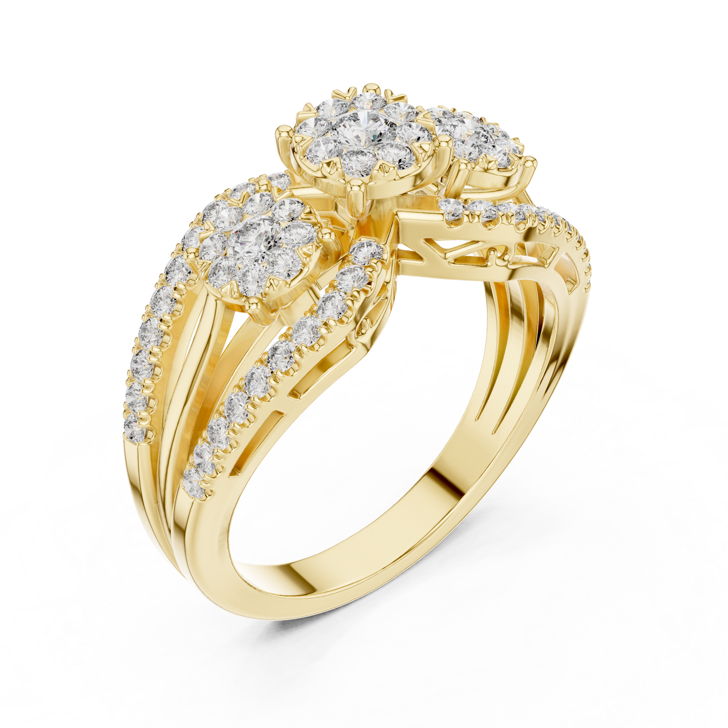 Round Halo Lab Grown Diamond Ring
