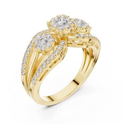 Round Halo Lab Grown Diamond Ring