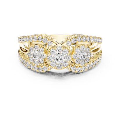 Round Halo Lab Grown Diamond Ring