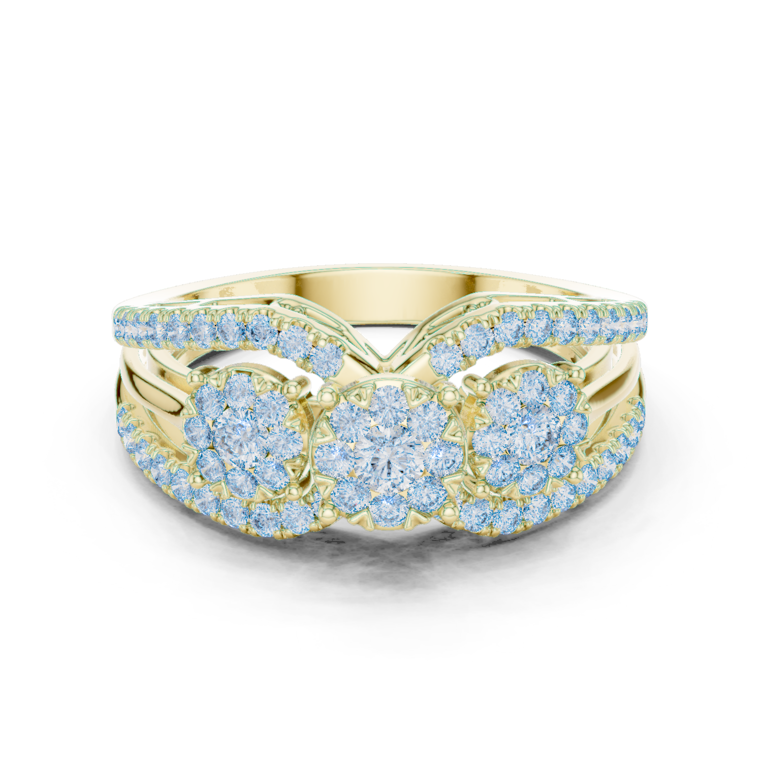 Round Halo Lab Grown Diamond Ring