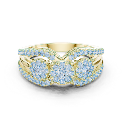 Round Halo Lab Grown Diamond Ring