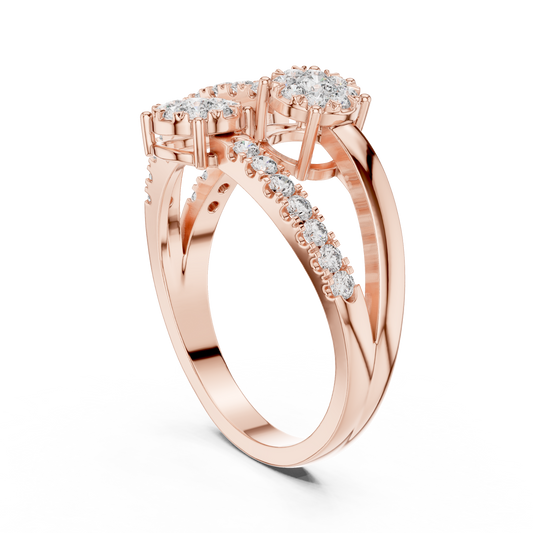 Round Halo Lab Grown Diamond Ring