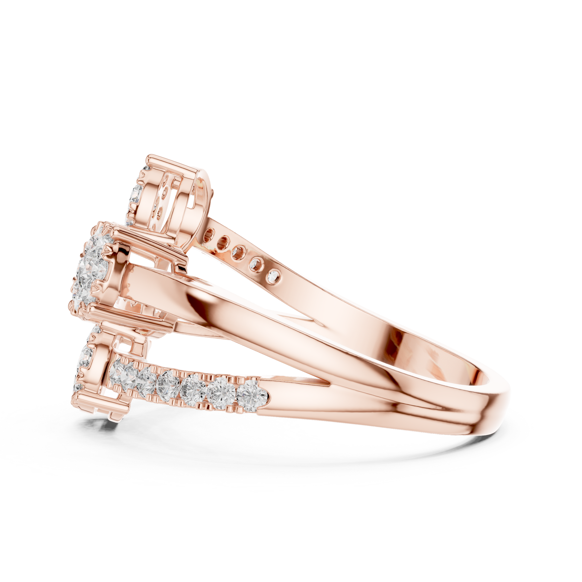 Round Halo Lab Grown Diamond Ring