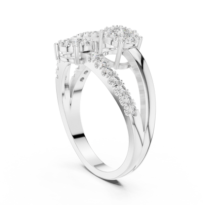 Round Halo Lab Grown Diamond Ring
