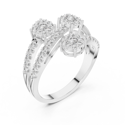 Round Halo Lab Grown Diamond Ring