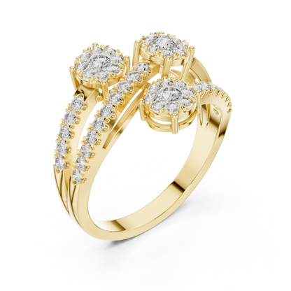 Round Halo Lab Grown Diamond Ring