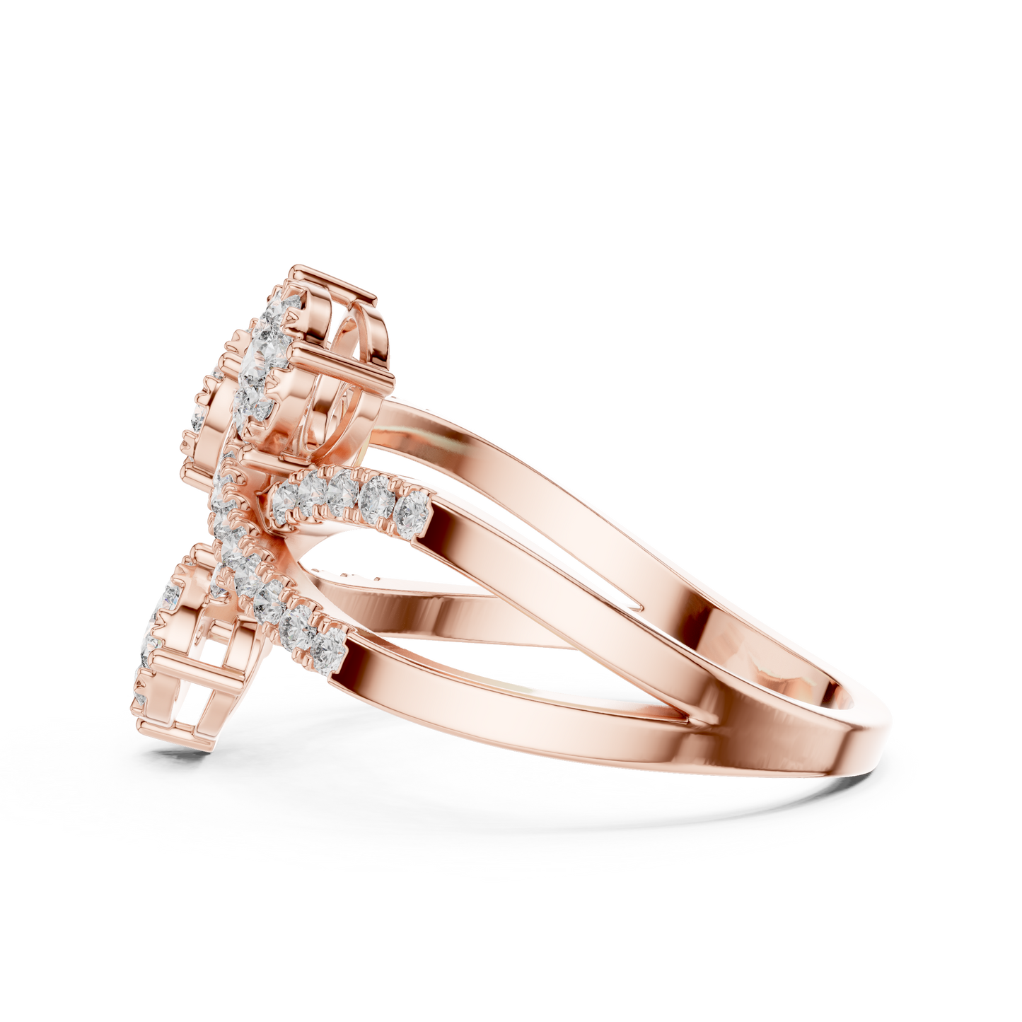 Round Halo Lab Grown Diamond Ring